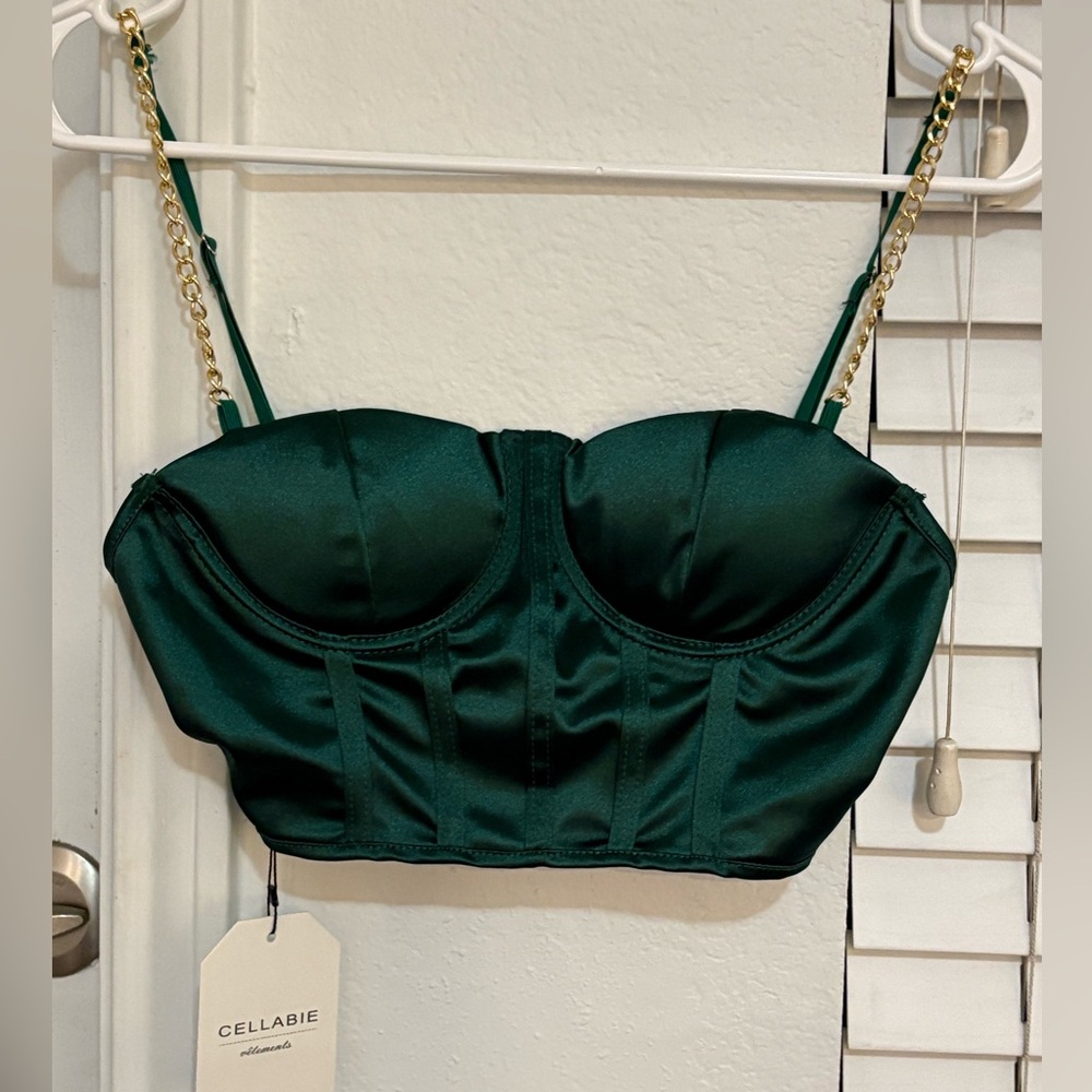 Sexy green top. Purchased at a local boutique